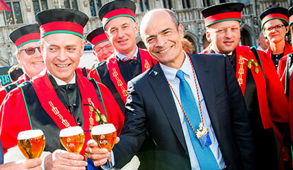 Brito Knighted by Medieval Belgian Brewers&39; Guild