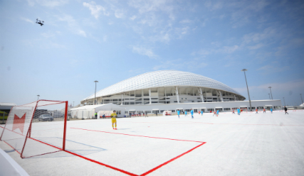 The Budweiser ReCup Arena - Budweiser creates unique football pitch from recycled plastic cups